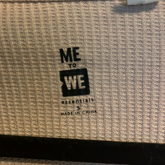 Me To We Muted Pink Low Cut Tie Top - Picture 3 of 5